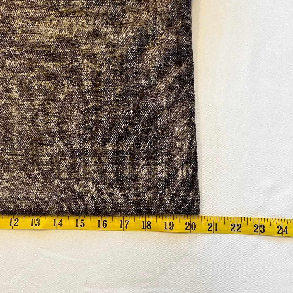 *FIRM PRICE* RESTORATION HARDWARE BROWN ITALIAN MOTTLED CHENILLE LUMBAR PILLOW - Picture 5 of 11